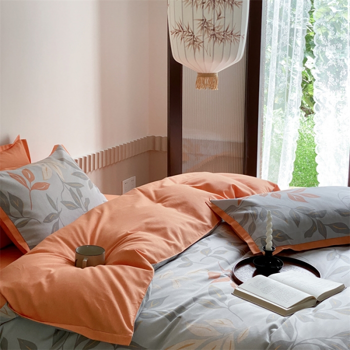 91家纺网 家纺一手货源 找家纺 旷野 2023新款全棉磨毛碎花四件套 秋野