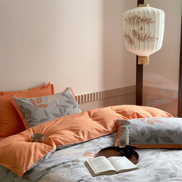 91家纺网 家纺一手货源 找家纺 旷野 2023新款全棉磨毛碎花四件套 秋野