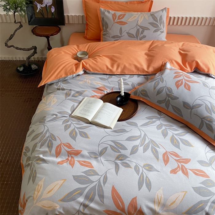 91家纺网 家纺一手货源 找家纺 旷野 2023新款全棉磨毛碎花四件套 秋野