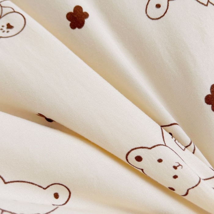 91家纺网 家纺一手货源 找家纺 中国龙家纺 2023新款A类水洗棉豆豆绒加厚冬被 小熊院长