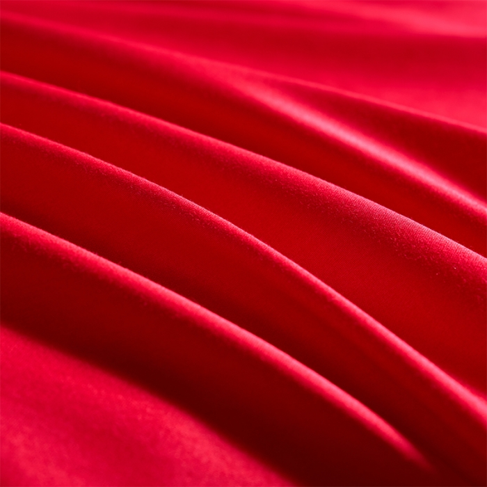 91家纺网 家纺一手货源 找家纺 振翼 2025新款40s全棉丝光喷气婚庆四件套多件套 喜上加喜