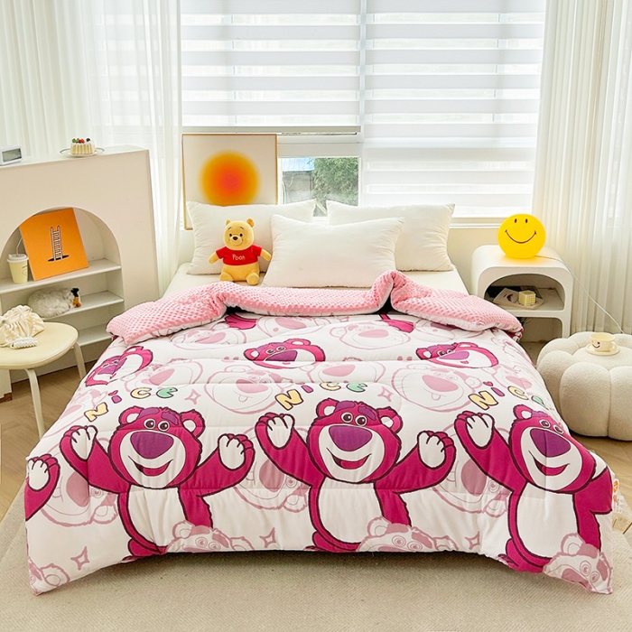 91家纺网 家纺一手货源 找家纺 （总）中国龙家纺 2023新款A类水洗棉豆豆绒加厚冬被