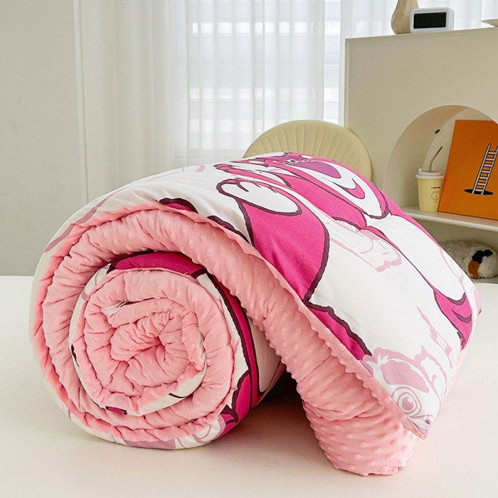 91家纺网 家纺一手货源 找家纺 （总）中国龙家纺 2023新款A类水洗棉豆豆绒加厚冬被