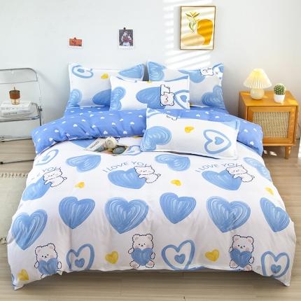 91家纺网 家纺一手货源 找家纺 （总）佑泽家纺 2025新款舒适亲肤芦荟棉单被套