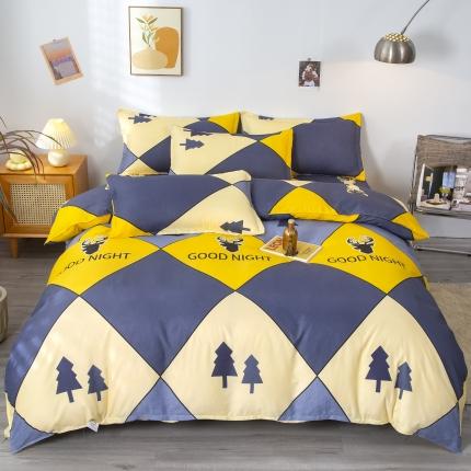 91家纺网 家纺一手货源 找家纺 （总）佑泽家纺 2025新款舒适亲肤芦荟棉单被套