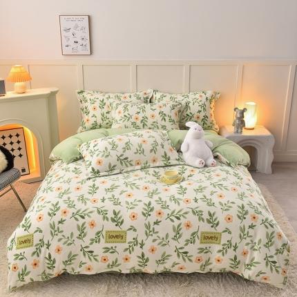 91家纺网 家纺一手货源 找家纺 （总）简一 2024新款高克重牛奶绒四件套迪士尼系列可定制带买家秀