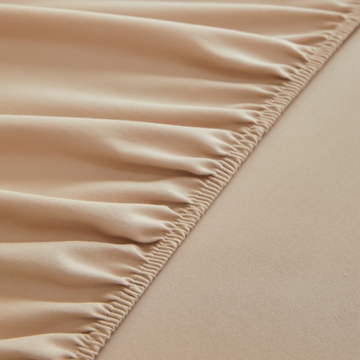 91家纺网 家纺一手货源 找家纺 鹿班家居 2023新款100s全棉磨毛单品床笠 浪漫粉