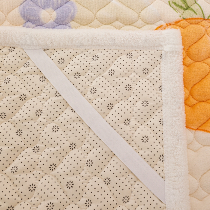 91家纺网 家纺一手货源 找家纺 米柳家纺 2023新款牛奶绒床垫床护垫薄款秋冬保暖床垫床褥子 大桔大利