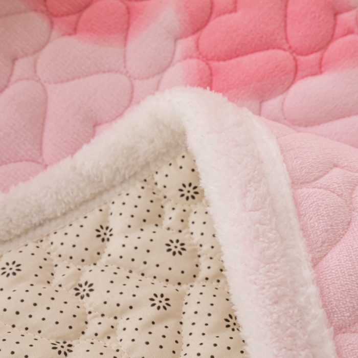 91家纺网 家纺一手货源 找家纺 米柳家纺 2023新款牛奶绒床垫床护垫薄款秋冬保暖床垫床褥子 可爱兔