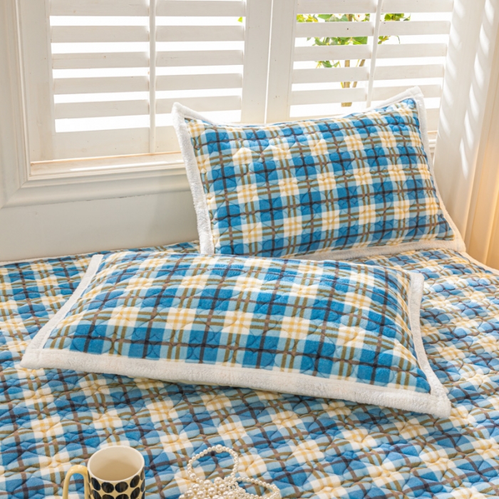 91家纺网 家纺一手货源 找家纺 米柳家纺 2023新款牛奶绒床垫床护垫薄款秋冬保暖床垫床褥子 休闲格调