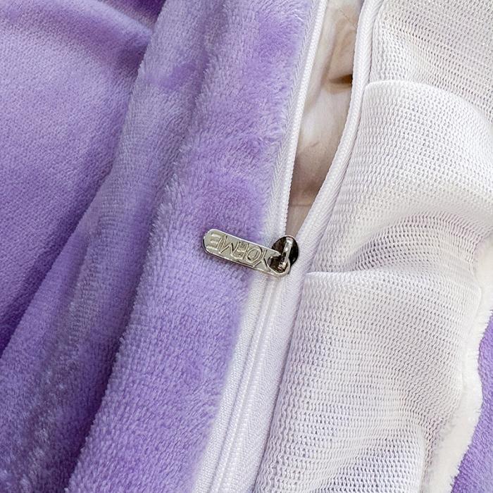 91家纺网 家纺一手货源 找家纺 漫步云9斤230g全消光婴儿绒被套兔毛绒牛奶绒贴布绣刺绣花四件套小清新