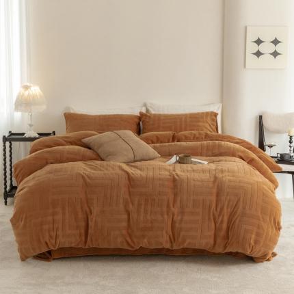 91家纺网 家纺一手货源 找家纺 2023新款毛毯被子四件套单床单被套床笠珊瑚绒牛奶绒冬被法兰绒兔毛绒