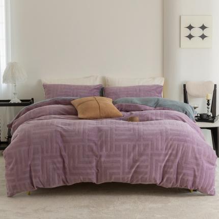 91家纺网 家纺一手货源 找家纺 2023新款毛毯被子四件套单床单被套床笠珊瑚绒牛奶绒冬被法兰绒兔毛绒