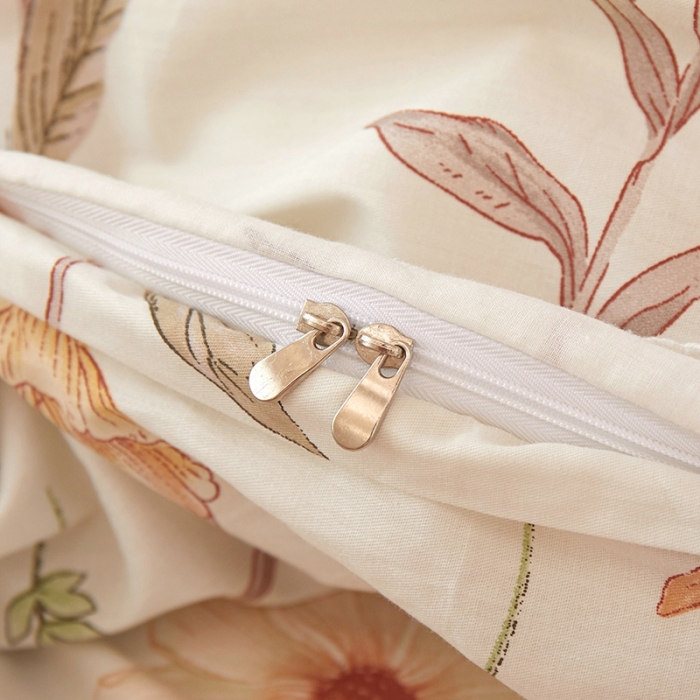 91家纺网 家纺一手货源 找家纺 一米阳光 2023秋季新款纯棉花边款四件套 芒种