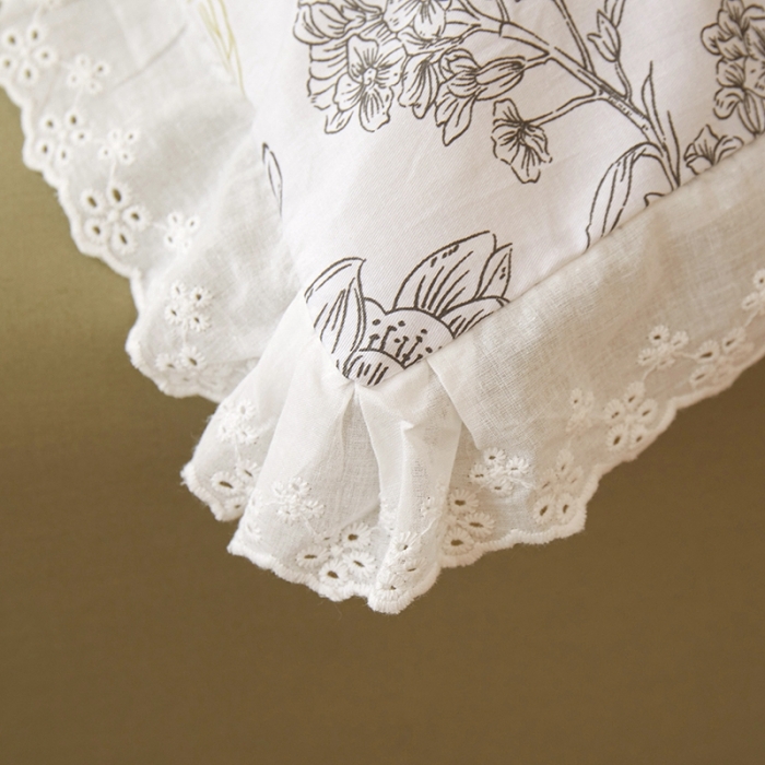 91家纺网 家纺一手货源 找家纺 一米阳光 2023秋季新款纯棉花边款四件套 秋意