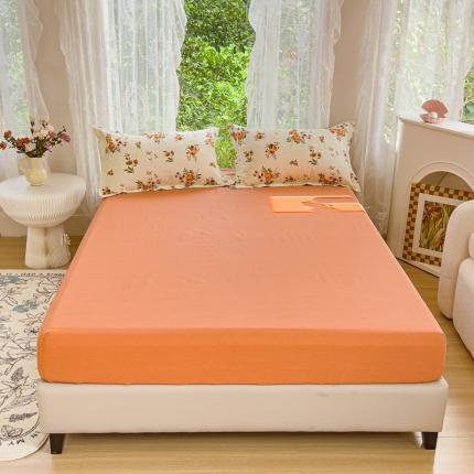 91家纺网 家纺一手货源 找家纺 （总）伊而梦 2023新款全棉磨毛印花四件套系列单品床笠