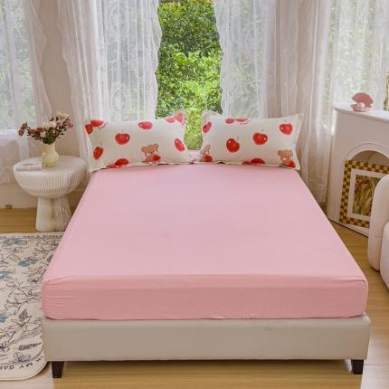 91家纺网 家纺一手货源 找家纺 （总）伊而梦 2023新款全棉磨毛印花四件套系列单品床笠