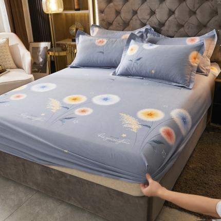 91家纺网 家纺一手货源 找家纺 （总）伊而梦 2023新款全棉磨毛印花四件套系列单品床笠