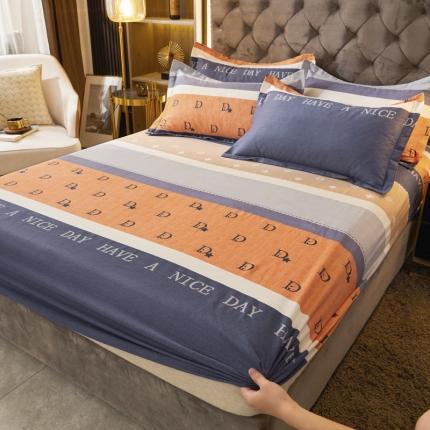 91家纺网 家纺一手货源 找家纺 （总）伊而梦 2023新款全棉磨毛印花四件套系列单品床笠