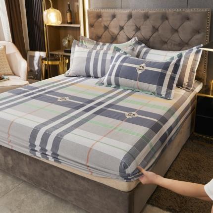 91家纺网 家纺一手货源 找家纺 （总）伊而梦 2023新款全棉磨毛印花四件套系列单品床笠