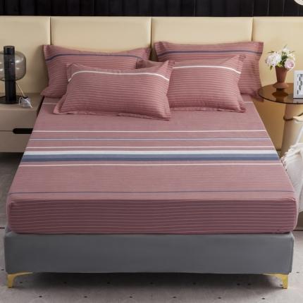 91家纺网 家纺一手货源 找家纺 （总）伊而梦 2023新款全棉磨毛印花四件套系列单品床笠