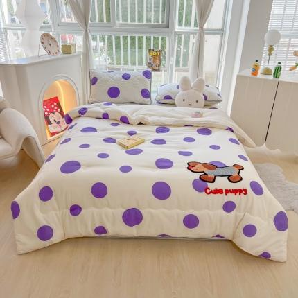 91家纺网 家纺一手货源 找家纺 （总）子钦家纺 2023新款特色牛奶绒床盖床单一体刺绣冬被四件套