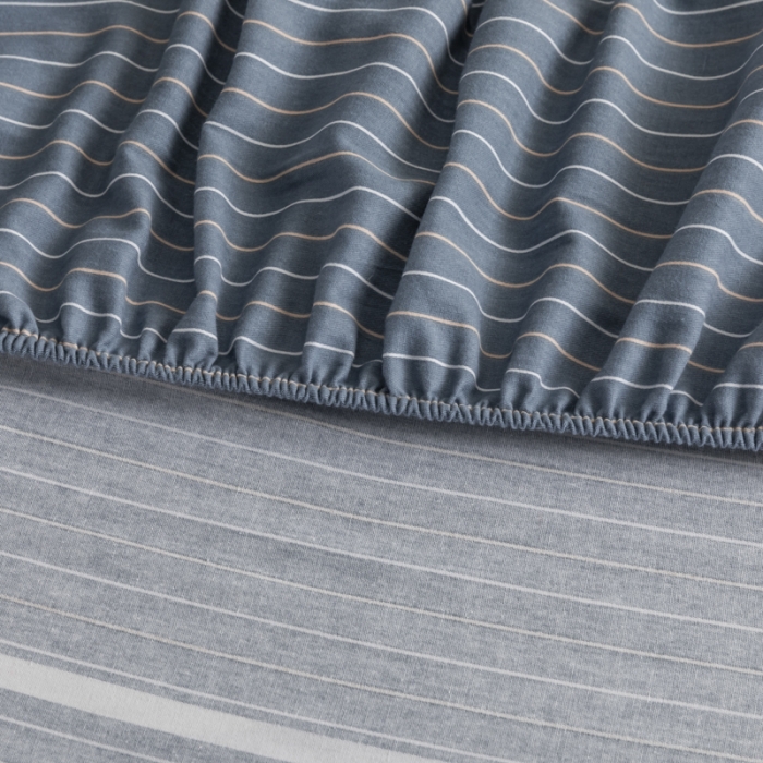 91家纺网 家纺一手货源 找家纺 伊而梦 2023新款全棉磨毛印花四件套系列单品床笠 安东尼-绿