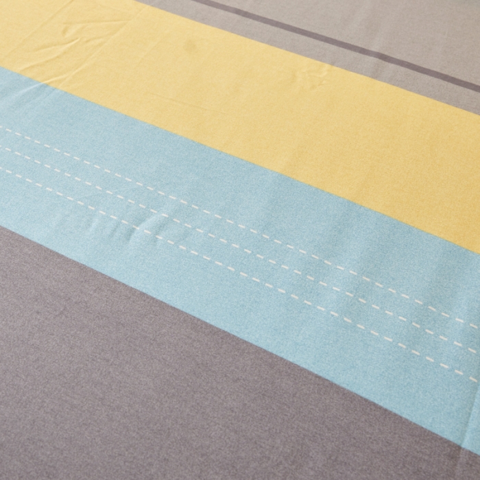 91家纺网 家纺一手货源 找家纺 伊而梦 2023新款全棉磨毛印花四件套系列单品床笠 线韵之美-桔