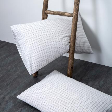 91家纺网 家纺一手货源 找家纺 （总）2024新款全棉色织水洗棉枕套纯棉单枕套宿舍学生简约格子