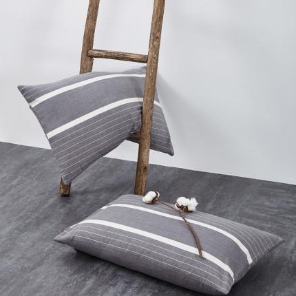 91家纺网 家纺一手货源 找家纺 （总）2024新款全棉色织水洗棉枕套纯棉单枕套宿舍学生简约格子