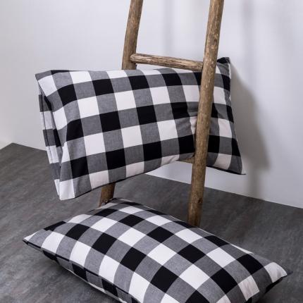 91家纺网 家纺一手货源 找家纺 （总）2024新款全棉色织水洗棉枕套纯棉单枕套宿舍学生简约格子