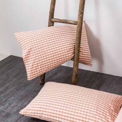 91家纺网 家纺一手货源 找家纺 （总）2024新款全棉色织水洗棉枕套纯棉单枕套宿舍学生简约格子