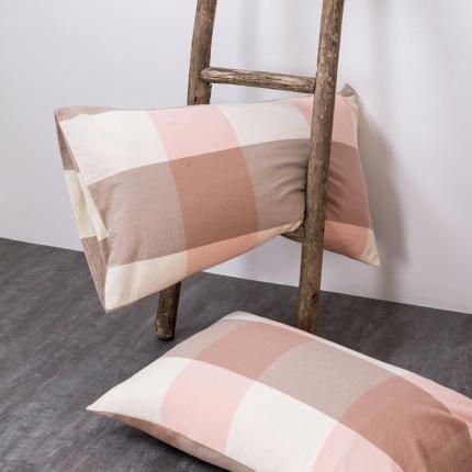 91家纺网 家纺一手货源 找家纺 （总）2024新款全棉色织水洗棉枕套纯棉单枕套宿舍学生简约格子