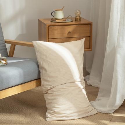 91家纺网 家纺一手货源 找家纺 （总）2024新款全棉色织水洗棉枕套纯棉单枕套宿舍学生简约格子