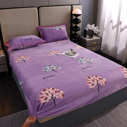 91家纺网 家纺一手货源 找家纺 （总）锦绣家纺 2023新款牛奶绒印花床笠