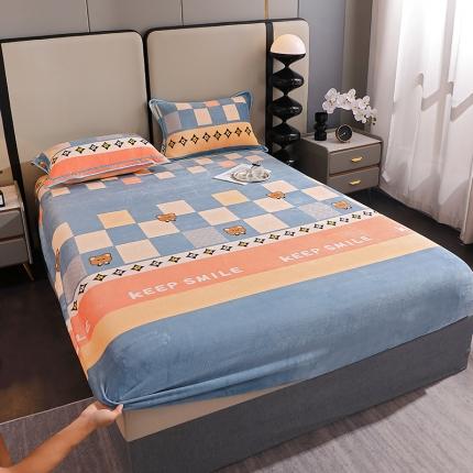 91家纺网 家纺一手货源 找家纺 （总）锦绣家纺 2023新款牛奶绒印花床笠