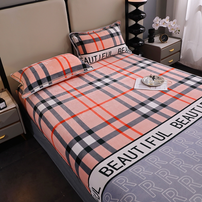 91家纺网 家纺一手货源 找家纺 （总）锦绣家纺 2023新款牛奶绒印花床笠