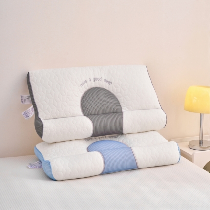 （总）依米娜家纺 新款羽丝绒5D反牵引枕头乳胶枕头枕芯