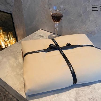 91家纺网 家纺一手货源 找家纺 （总）三味舒屋50s美拉德长绒棉磨毛嵌绳撞色四件套叠拍实拍图