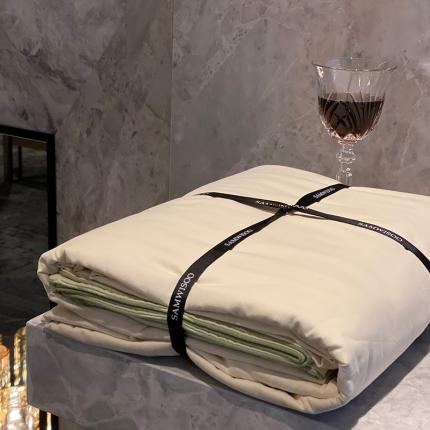 91家纺网 家纺一手货源 找家纺 （总）三味舒屋50s美拉德长绒棉磨毛嵌绳撞色四件套叠拍实拍图