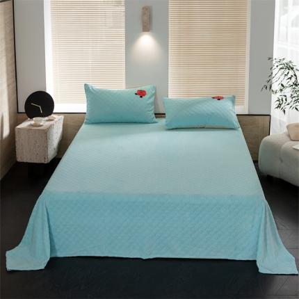 91家纺网 家纺一手货源 找家纺 （总）洋铭区（原狠狠爱） 2023新款华夫格单品绒床单