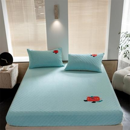 91家纺网 家纺一手货源 找家纺 总 洋铭区（原狠狠爱）2023新款华夫格单品绒床笠