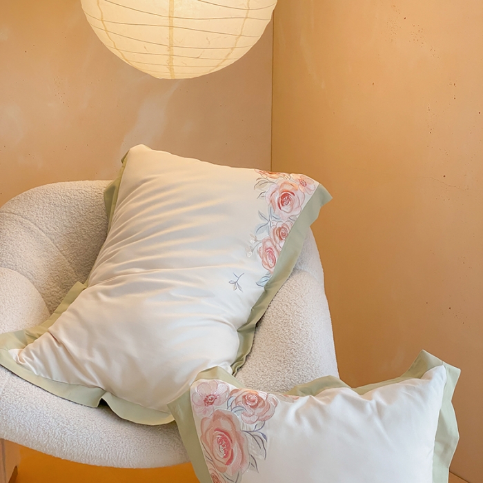 91家纺网 家纺一手货源 找家纺 （总）MIU缪家居 2023新款100支全棉磨毛系列四件套-满园