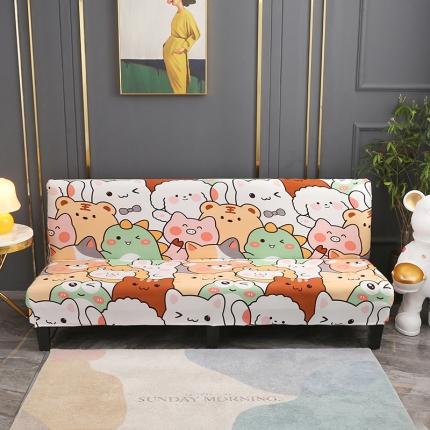 91家纺网 家纺一手货源 找家纺 （总）雅竹 牛奶丝印花沙发床套（无裙边）