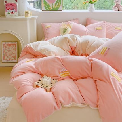 91家纺网 家纺一手货源 找家纺 (总) 狂想家 2025新款牛奶绒毛巾绣四件套