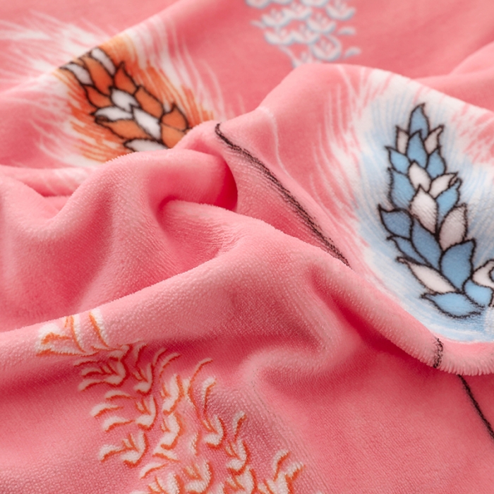 91家纺网 家纺一手货源 找家纺 畅畅 2023新款加厚260克全消光牛奶棉印花臻棉绒四件套 风吹麦浪