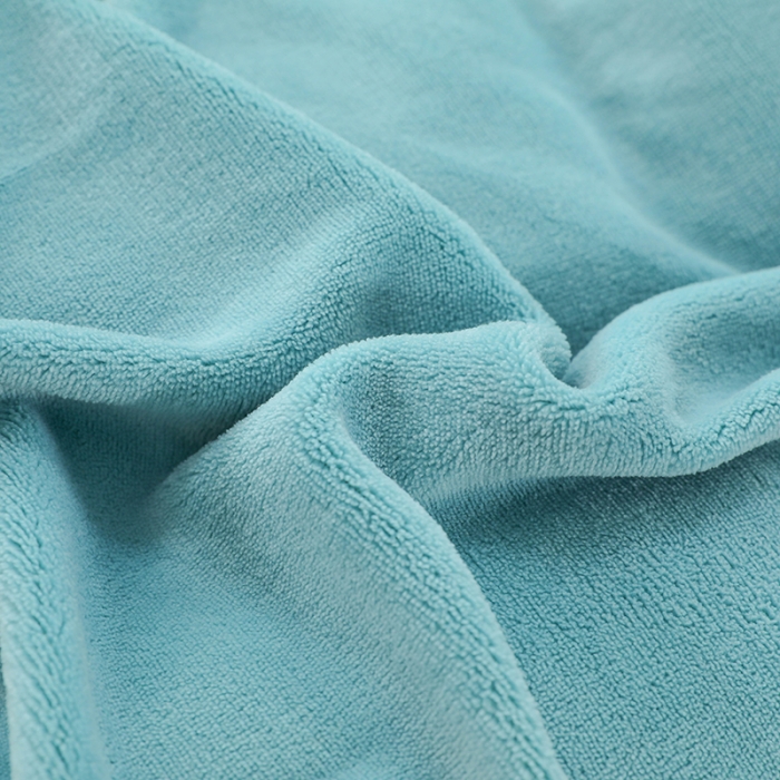 91家纺网 家纺一手货源 找家纺 畅畅 2023新款加厚260克全消光牛奶棉印花臻棉绒四件套 湖水蓝