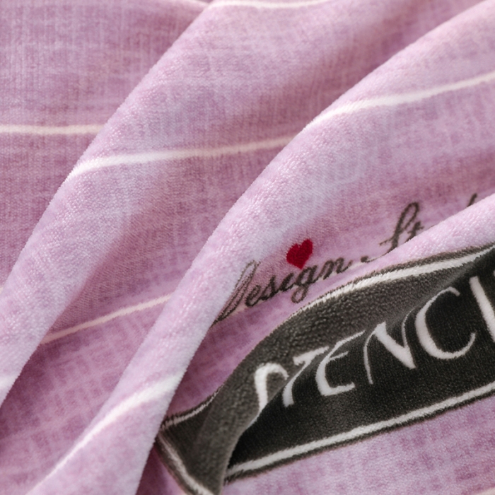 91家纺网 家纺一手货源 找家纺 畅畅 2023新款加厚260克全消光牛奶棉印花臻棉绒四件套 活力时光-豆沙