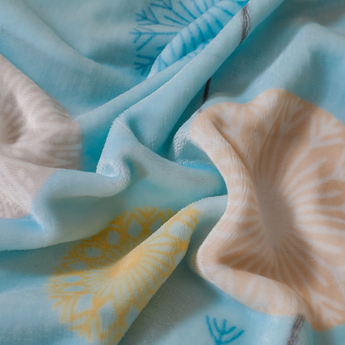 91家纺网 家纺一手货源 找家纺 畅畅 2023新款加厚260克全消光牛奶棉印花臻棉绒四件套 夏日幽香兰