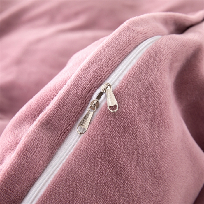 91家纺网 家纺一手货源 找家纺 畅畅 2023新款加厚260克全消光牛奶棉印花臻棉绒四件套 香芋紫